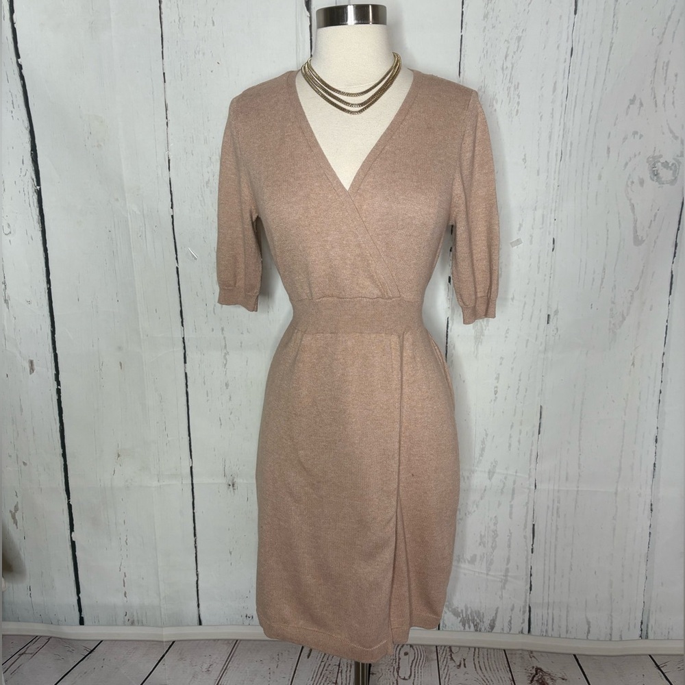 Liz Claiborne Soft Tan Midi Dress
